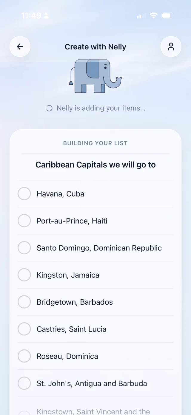 Nelly building a list of Caribbean capitals to visit